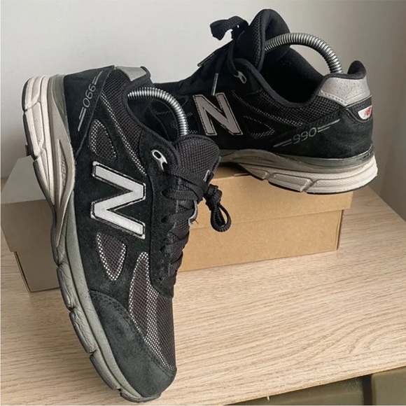 RARE 2016 New Balance 990 Black Sneakers - 7 Y - 8.5 W - Picture 3 of 12